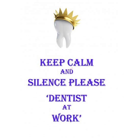 Keep Calm and Silence Please Poster Plates